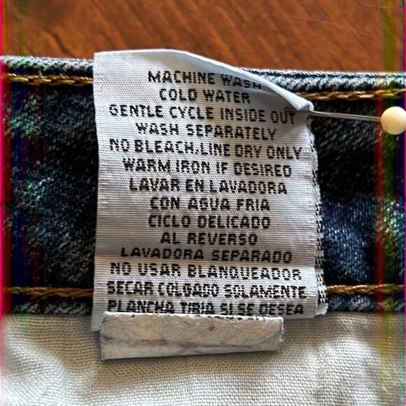 Mossissue by Mossimo Blue Denim Flare Jeans Junior Size 1 Y2K - Picture 6 of 10